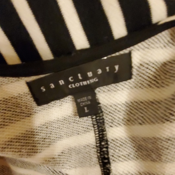 SANCTUARY BLACK AND WHITE COTTON DRESS - Picture 5 of 8